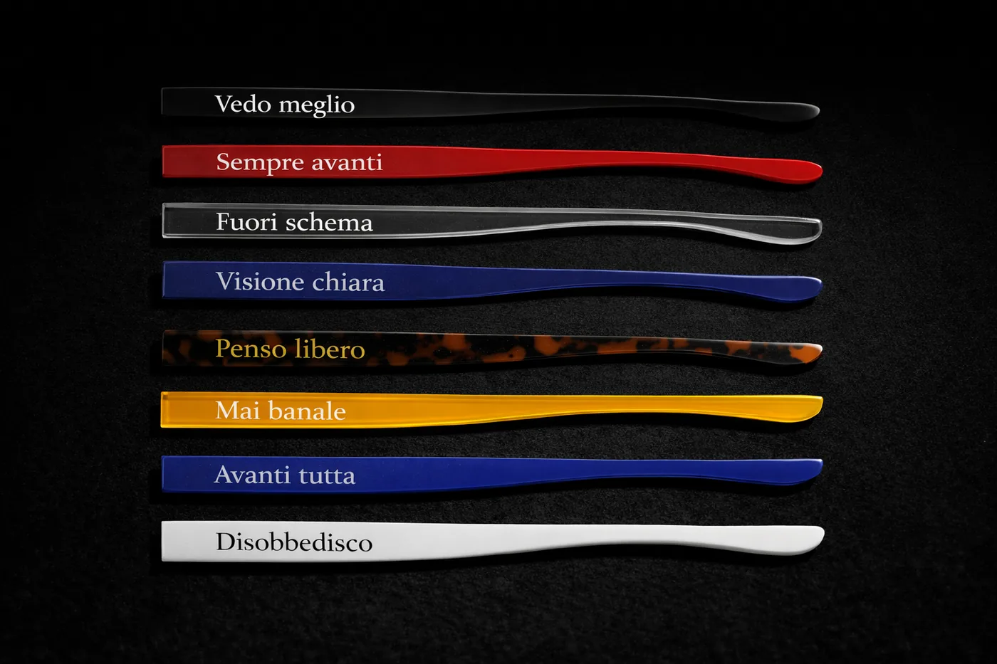 Aste con incisioni personalizzate